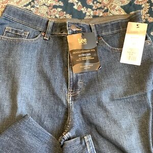Lee Relaxed Crop Deep Indigo Size 12